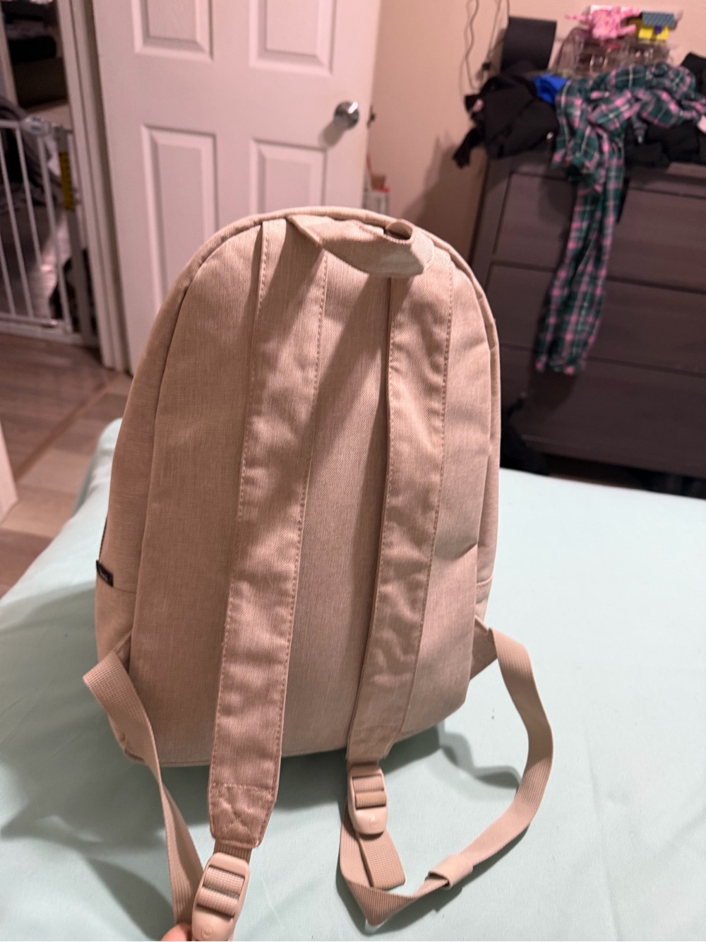 Herschel Supply Company Two-Tone Beige and Brown Backpack - Picture 3 of 4